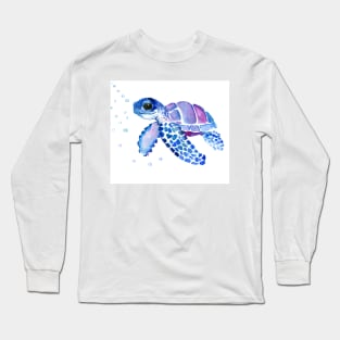 Sea Turtle Children art Long Sleeve T-Shirt